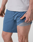 Kore Short Lined 7" | Pool Blue Tonal