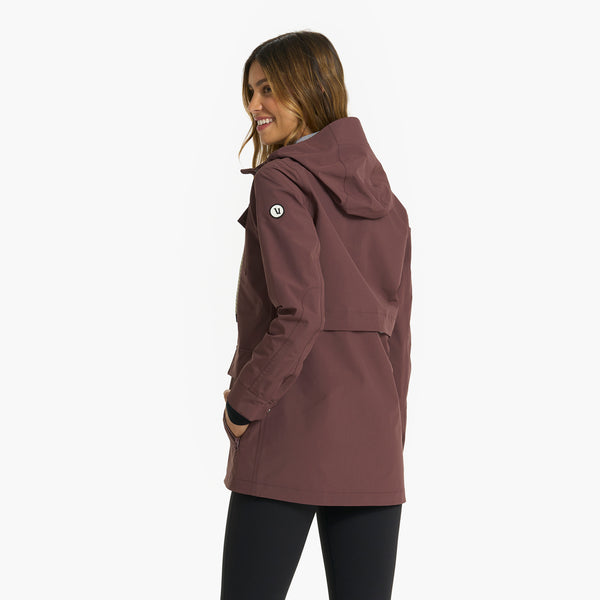 Womens Palisades Rain Jacket | Chestnut